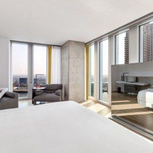 premium room nhow rotterdam panoramic view nhow Rotterdam Premium room