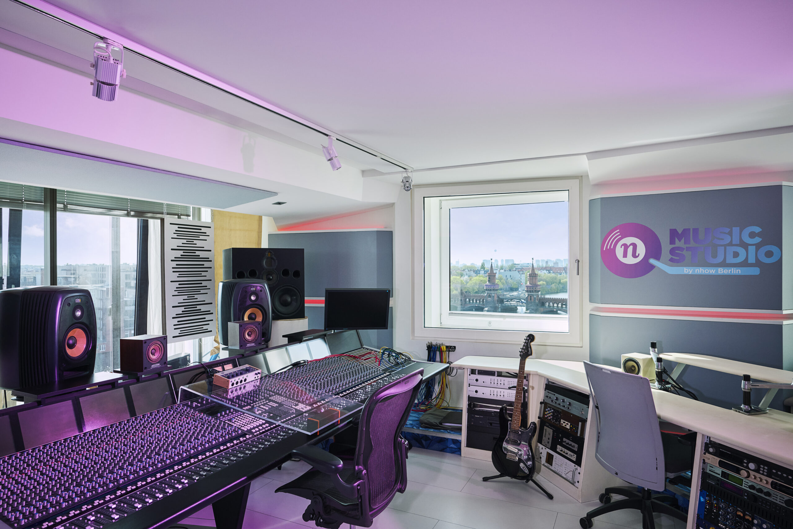 nhow_Berlin_Recording_studio_mixing_console_electric_guitar